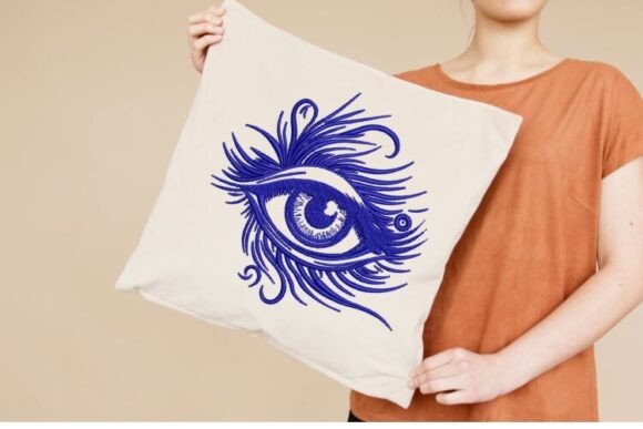Eye Embroidery Design
