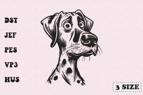 Funny Dog Embroidery Design