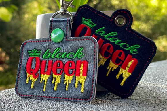 ITH Black Queen Machine Embroidery