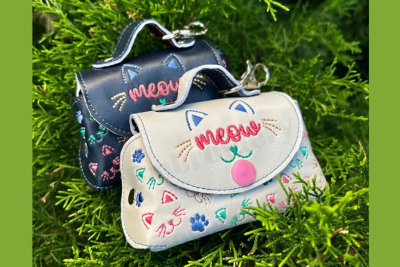 ITH Mini Bag I Love Cat Embroidery