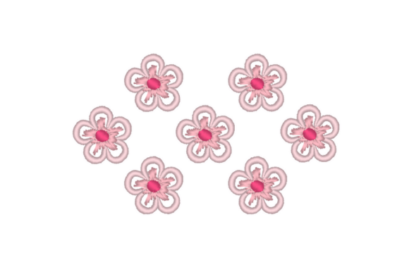 Joyful Floral Border Embroidery Design
