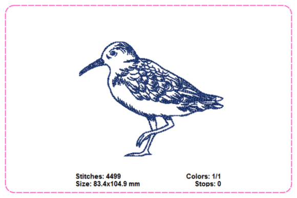 Sandpiper Embroidery Designs