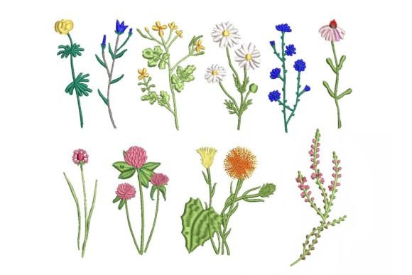Wilflowers Embroidery Designs WF010001